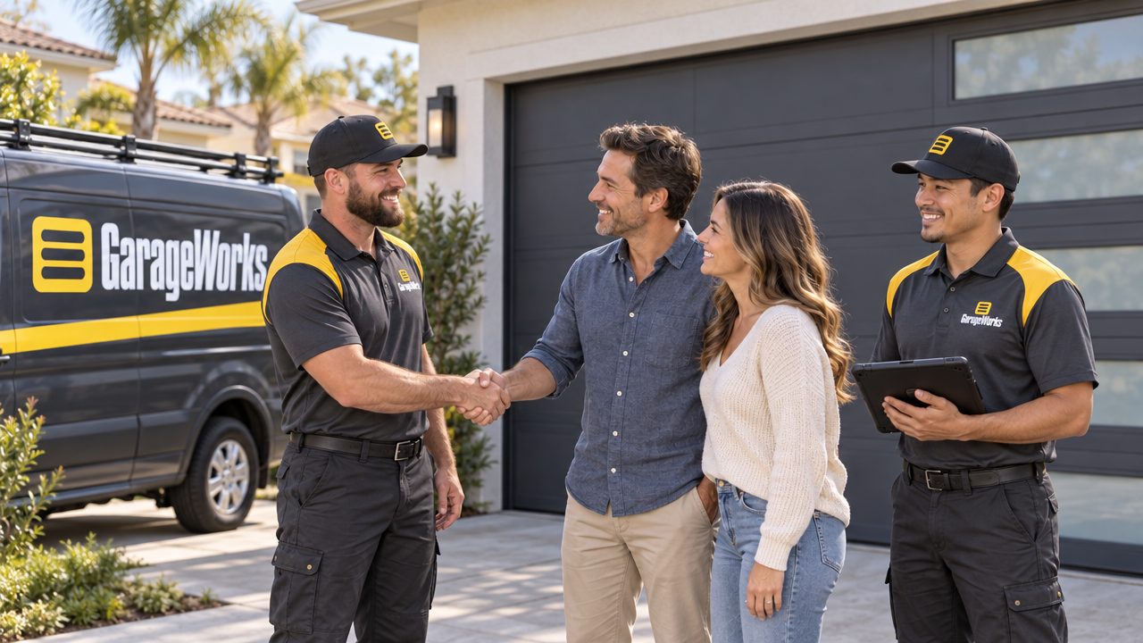 Finished, tested and handed over: GarageWorks technicians in uniform
